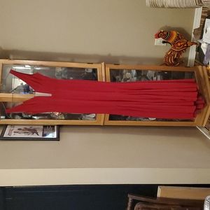 Red formal dress